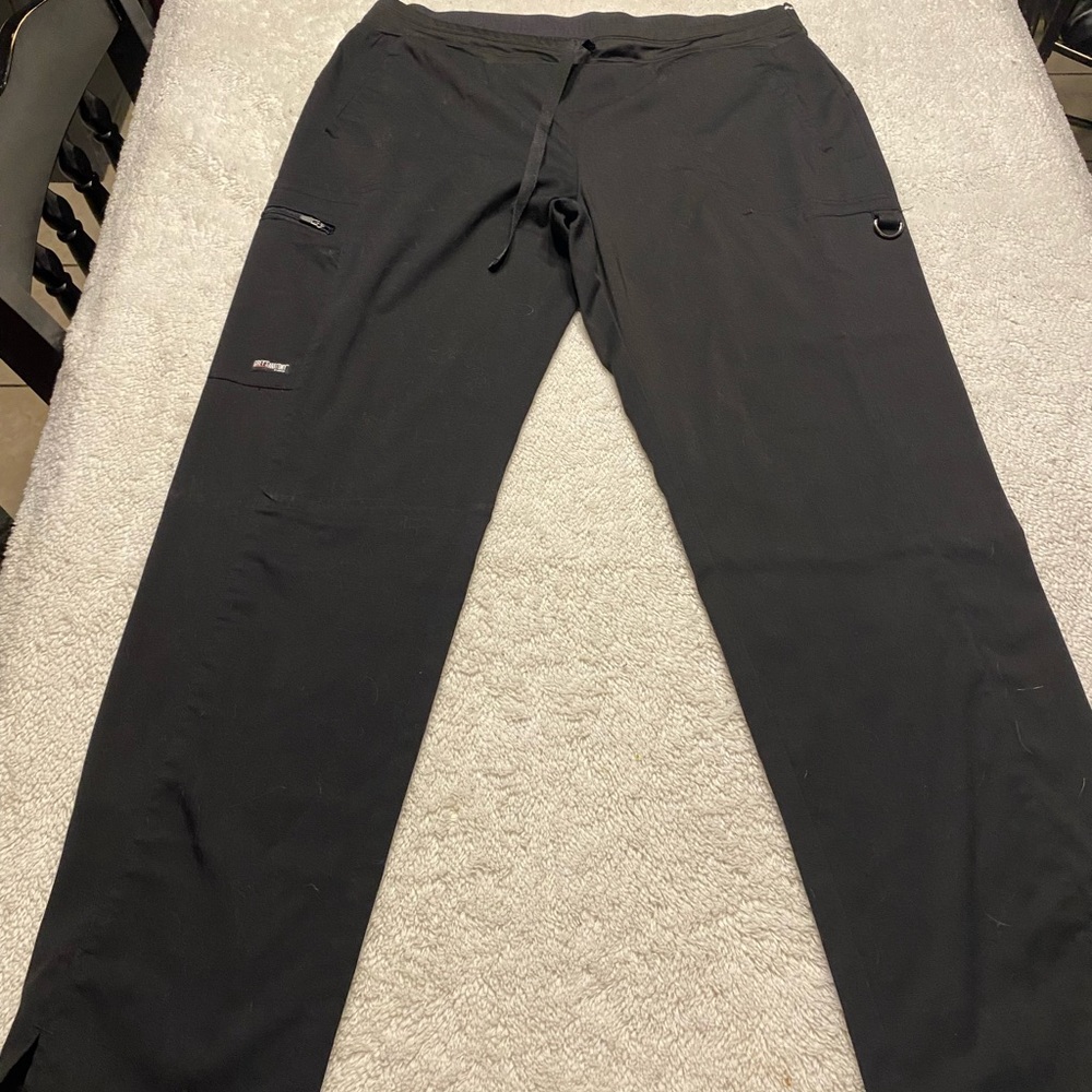 Greys Anatomy stretch scrub pants. Color black. Size large.